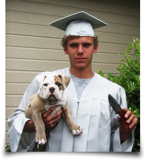 Boy with dog